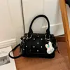 Bolsa de Mujer 2026 Linda Almohada Boston Bolso Cruzado Floral Moda Nuevo Estilo Versátil Versión Coreana Bolso de Hombro para Viajes
