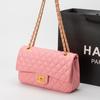 Bolso Cruzado de Cuero Genuino CF Classic Romboidal para Mujer Bolso Pequeño Estilo Chanel Bolso de Alta Gama para Mujer Bolso de Hombro a la Moda