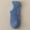 Meias de Veludo Coral para Mulheres, Meias Grossas de Veludo para Casa, Meias de Barco Meio Veludo com Silicone Antiderrapante, Meias Femininas, Atacado de Comércio Exterior