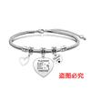 Pulsera europea y americana transfronteriza de acero inoxidable hueso de serpiente Pulsera conmemorativa Día del Maestro regalo festivo grabado pulsera de acero de titanio al por mayor
