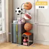 Cesta de Almacenamiento para Esterillas de Yoga, Estante de Almacenamiento para Equipos Deportivos y de Fitness en Casa, Estante de Almacenamiento Doméstico para Rellenar Espacios para Bádminton y Baloncesto