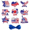 Novos Enfeites Pendentes de Decoração para Festa do Dia da Independência Americana, Enfeites Pendentes de Estrela para Feriado Nacional, Etiquetas Pendentes do Dia da Independência