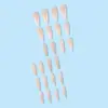 Uñas Postizas Europeas y Americanas para Chicas Atrevidas, Uñas Rojas y Rosas Puntiagudas Largas, Uñas Postizas Largas Elegantes, Set de Uñas Acabadas de 24 Piezas en una Caja de Papel
