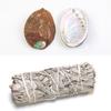 Sálvia Branca da Califórnia Madeira Sagrada Peruana Pedra Bruta de Cristal Pacote Difusor de Aromaterapia Conjunto de Concha de Abalone para Purificação de Espaço