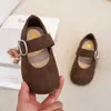 Zapatos para Niñas 2026 Otoño Nuevas Llegadas Zapatos de Princesa para Niñas Zapatos de Cuero de Suela Blanda Estilo Coreano Versátiles Mocasines tipo Birkenstock