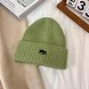 2024 Novo Outono e Inverno Estilo Coreano All-match Quente Grande Cabeça Protetores de Orelhas Gorro de Lã Espessado para Rosto Mostrado Chapéu Pequeno Chapéu de Malha