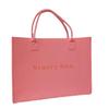 Bolso Tote de Fieltro de Color Sólido Inglés Simple de Nicho Personalizado Bolsa de Mano Ligera Protección Ambiental Compras Bolsa Combinable Personalización