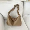 Bolsa de Hombro Casual Plegada Estilo Coreano Bolsa Dumpling para Mujer 2026 Nuevo Llegada de Verano Texturizada Elegante Color Sólido Retro