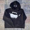 Otoño e Invierno 2025 Nuevo Patrón Divertido Estampado Casual Cómodo Jersey Gótico Harajuku Hip-Hop Sudadera Holgada