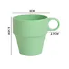 Copo com cabo de palha de trigo anti-escaldante antiderrapante copo de bebida infantil isolamento térmico caneca para catering copo de bebida anti-queda atacado