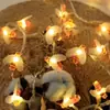 Luzes de corda solares LED para o Natal, festivais, acampamentos ao ar livre, decoração de toldos, luzes coloridas em forma de estrela, atacado.