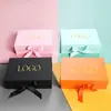 Nueva Caja de Regalo Cuadrada Rígida de Alta Calidad para Relojes y Joyería Laminado Mate Repujado MOQ Bajo Anillo Personalizado