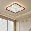 Luminária de teto estilo chinês nova, de 6 anos, em madeira nogueira preta, luz principal para sala de estar, luz estética Song de madeira maciça para sala de jantar e quarto, item padrão