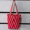 Bolso de Hombro Ondulado de Nicho Nórdico Bolso Tote de Gran Capacidad Bolso Abierto de Tejido Fino Bolso Cubo para Viajes Diarios para Mujer