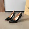 Zapatos de tacón de aguja para mujer de talla grande con punta fina, nuevo modelo 2026 zapatos de tacón alto para el trabajo, zapatos de trabajo simples de tacón alto con corte bajo profesional