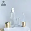 Cosméticos em estoque conjunto frasco de vidro 120ml30ml creme aquoso essência 30g50g creme creme facial materiais de subembalagem