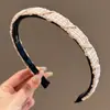 Diadema colorida de estilo francés para mujer, accesorio para el cabello de lujo de alta gama, diadema antideslizante para lavarse la cara, hace que la cara parezca más pequeña