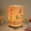 Estilo chinês luz noturna caligrafia candeeiro de mesa cabeceira de cama fino ouro retro simples estilo antigo quarto estudo temperamento luz noturna
