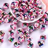 2026 Nuevo Modelo 18mm Cuentas Creativas Pintadas a Mano con Gota de Aceite Pulsera DIY Colgante de Coche Cadena de Teléfono Cuentas Sueltas Venta al por Mayor