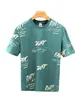 Camisa de Verano Original para Hombre de Manga Corta, Delgada, con Estampado de Letras, de Media Manga, Marca Trendy Juvenil, Ropa para Hombre de Media Manga