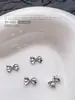 Acessórios Populares Transfronteiriços para Nail Art Laço Branco K, Fitas Versáteis Tridimensionais de Gravata Borboleta de Metal Peças para Decoração de Unhas DIY