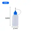 Atacado Frasco Seringa de HDPE 5-120ml Semitransparente Frasco squeeze para Líquido de Tatuagem Micropigmentação Frasco com Orifício para Agulha de Aço Inoxidável