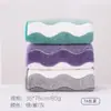 Toalha Colorida Ondulada Novo Estilo, Espessa, Absorvente, Fleece de Coral que Não Solta Fiapos, Toalha de Rosto Doméstica Macia para Secar Cabelo