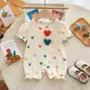 Mamelucos de Manga Corta para Bebés y Niños Pequeños, Monísimos Jumpsuits de Verano, Jumpsuits Lindos de Celebridad de Internet para Niños y Niñas, Ropa de Abrigo