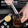 Picadora de Hielo de Acero Inoxidable Martillo para Hielo Palo para Machacar Palo para Machacar Fruta de Cóctel Palo para Presionar Palo Martillo para Limón Suministros Especiales para Tienda de Té con Leche