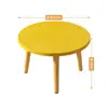 Janela saliente pequena mesa de centro mesa redonda sentar quarto mini pequena mesa de madeira simples rede vermelha ins tatami mesa baixa