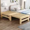 Cama de cochilo multifuncional extensível de madeira maciça para adultos e crianças, adequada para espaços pequenos, expansível e dobrável
