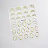 Adesivos de unha série de diamantes de cristal estilo Ins, adesivos de unha com pequenos padrões em relevo tridimensional 5D com strass, atacado