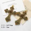 Pendente Cruzado Estilo Ins Europeu e Americano DIY Doce Cool Punk Colar Corrente de Suéter Pulseira Acessórios