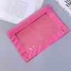 Estojo de Lápis com Três Furos Bolsa para Documentos de Binder B5 Grande Capacidade Bolsa de Material Escolar para Estudante Estojo de Lápis Personalizável Design Especial em Formato Armazenamento
