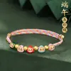 Pulseira de corda colorida zongzi do Festival do Barco-Dragão 2026 novo modelo pulseira trançada artesanal étnica infantil atacado corda vermelha
