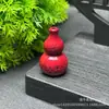 Colgantes de calabaza de cinabrio con arena dorada púrpura de bajo contenido, varios colgantes de fortuna y prosperidad, accesorios para pulseras y collares, joyería roja para el año del zodiaco