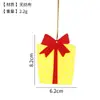 Pingente de feltro de Natal tecido não tecido Rena de Natal DIY infantil Ornamento para árvore de Natal Decoração para casa e festa