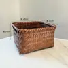 Cesta de Almacenamiento de Mimbre Estilo Moderno para Sala de Estar, Cesta de Almacenamiento de Dachshund, Cesta de Almacenamiento para Ropa y Juguetes, Cesta de Lavandería Tejida