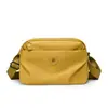 Bolsa Transversal Grande de Múltiplos Compartimentos Transfronteiriça para Mulheres 2025 Nova Simples Casual Bolsa de Ombro Impermeável Bolsa de Nylon