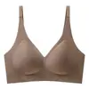 Suporte Macio Roupa Íntima Sem Costura Feminina Suporte de Reunião Anti-queda Seios Paramamários Sem Aro Costas Bonitas Esportivo Respirável Sutiã