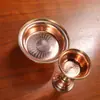 Artesanato Nepalesa Estilo Xizang Cobre Vermelho Artesanal Copo Ritual para Oferta de Água, Ornamento de Decoração para Casa, Disponível em Vários Tamanhos