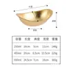Cuenco Creativo de Lingote de Oro Acero Inoxidable 304 Cuenco para Ensalada Restaurante de Hot Pot Cuenco para Snacks con Forma de Barco Cuenco para Postres Vajilla Coreana