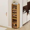 Zapatero simple de múltiples niveles para uso doméstico, modelo nuevo para entrada interior, zapatero atractivo para apartamentos de alquiler, zapatero a prueba de polvo y ahorrador de espacio para pasillo