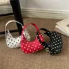 Bolso de mujer de moda transfronterizo 2026 tendencia de moda bolso de hombro estilo coreano para el día a día bolso de lunares para debajo del brazo bolso de mano versátil para mujer