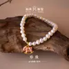 Pulsera de Perlas de Agua Dulce Naturales con Colgante de Caballo, Pulsera con Cuentas del Año del Caballo para Mujer, Joyería al por Mayor en Stock