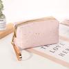 Bolsa Octogonal Estrela Bronzeadora de Seda de Chuva OEM Personalizada Bolsa de Armazenamento de Cosméticos Zíper Bolsa de Lavagem Bolsa de Cosméticos Portátil