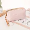 2025 Bolsa Octogonal Estrela Bronzeada de Seda de Chuva Bolsa de Armazenamento para Cosméticos Bolsa de Higiene Pessoal com Zíper Bolsa de Cosméticos Portátil Pronta
