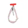Estilo ins correa de teléfono tejida de color contrastante correa corta para la muñeca colgante de llavero de cámara CCD anti-pérdida unisex