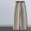 Pantalones Scimitar de Mezclilla Color Caqui para Mujer, Otoño e Invierno 2026, Forrados de Felpa, Engrosados, de Cintura Alta, Adelgazantes, Pantalones Casuales Sueltos, Pantalones de Pierna Ancha Cálidos