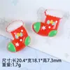 Caixa de Presente Boneco de Neve Série de Natal Sino Árvore de Natal Cola Creme Presilhas de Cabelo Corda de Cabelo Acessórios de Resina DIY